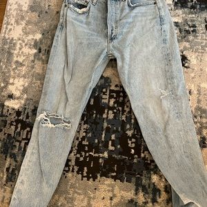 AGOLDE Riley High Raise Straight Crop Jeans